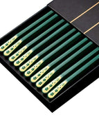 5 Pairs Green Flower