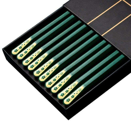 Sophisticated Non-Slip Japanese Chopsticks Set - 5 Elegant Pairs