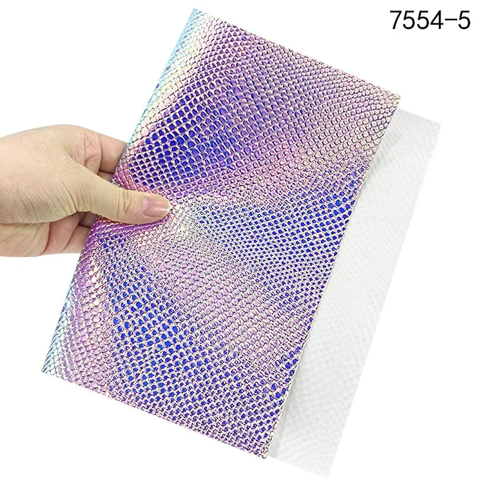 Shiny Snake Scale Effect Polyurethane Fabric - Elevate Your Creations