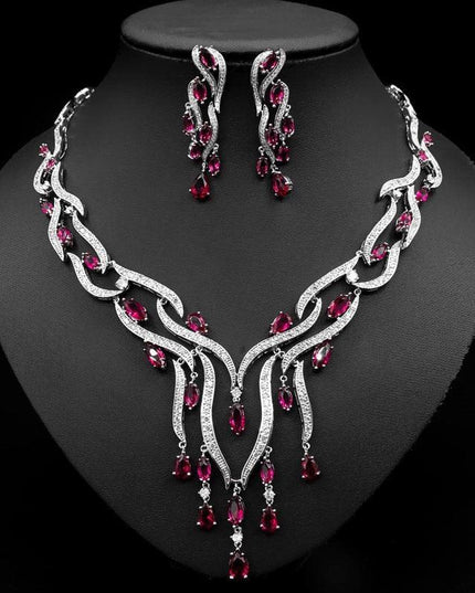 Radiant Elegance: Zircon Tassel Bridal Jewelry Set for a Stunning Wedding Experience