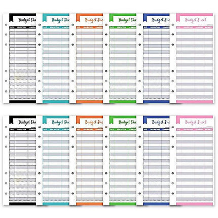 Chic A6 Budget Planner with Stylish Zip Pockets for Effortless Financial Management 📔🔖