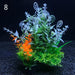 Artificial Aquarium Decor Plants - 12 Kinds Water Weeds Ornament Aquatic Plant Fish Tank Grass Decoration Accessories (14cm)