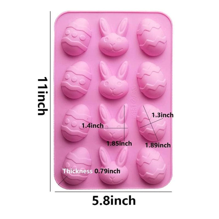 Easter Silicone Mold Set for Whimsical Treats and Crafts