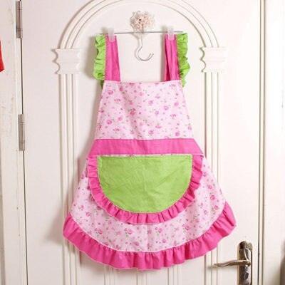 Elegant Korean Lace Cooking Apron for Stylish Chefs