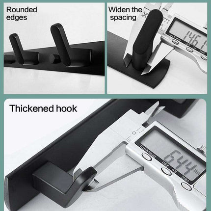 Space-Saving Aluminum Hook Organizer: Efficient and Stylish Storage for Any Room