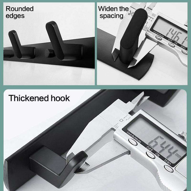 Space-Saving Aluminum Hook Organizer: Efficient and Stylish Storage for Any Room