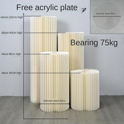 Luxury Wedding Display Pedestal: Circular Stand for Elegant Celebrations