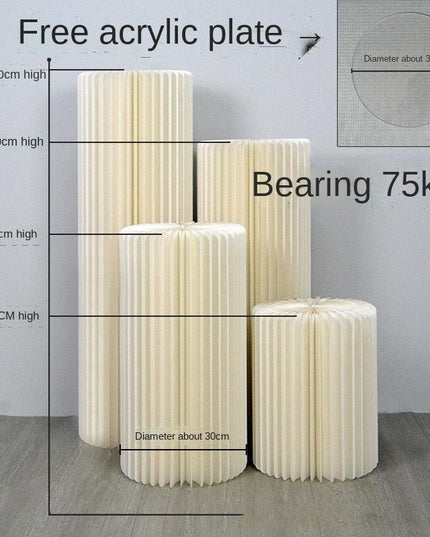 Luxury Wedding Display Pedestal: Circular Stand for Elegant Celebrations