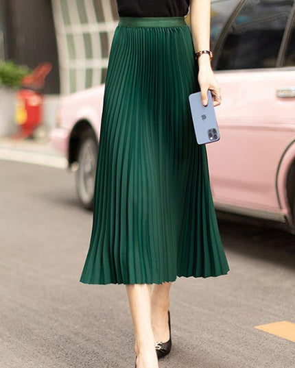 Chic Satin Silk Midi Skirt - A Summer Wardrobe Staple