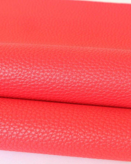 Elegant Litchi Pattern Vegan Leather Craft Sheet - A4 Size for Creative Projects