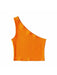 Chic One-Shoulder Summer Crop Top for Effortless Elegance