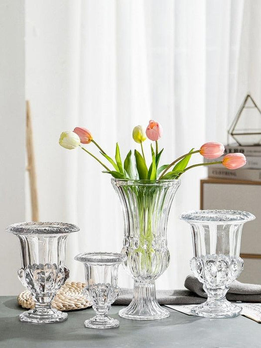 Luxurious Crystal Glass Vase Set for Chic Home Decor