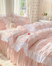 Pink / Flat Bed Sheet / Twin 1.2m bed (3pcs)