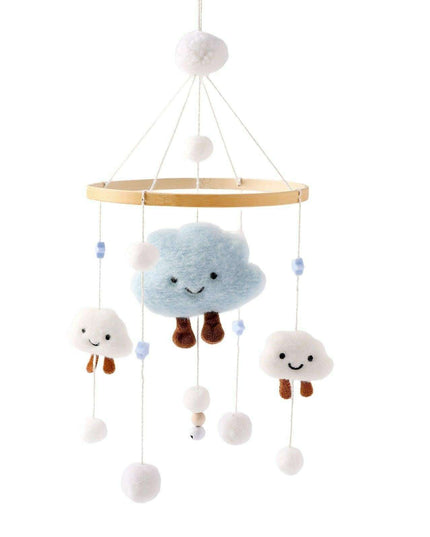 Musical Wooden Baby Crib Mobile - Safe Developmental Toy for Infants