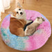 Sumptuous Round Pet Bed - Luxe Retreat for Cats and Dogs