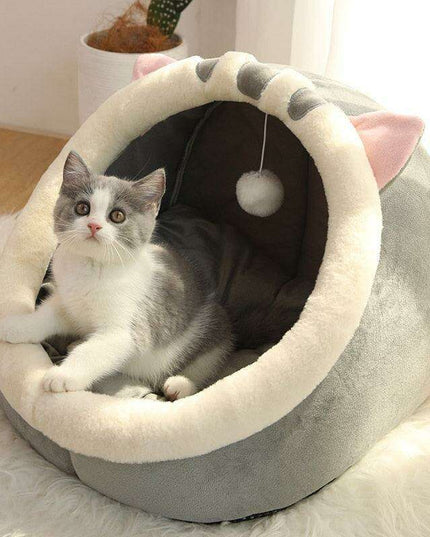 Ultimate Cat Comfort Oasis: Plush Cozy Hideaway Nest