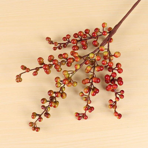 Foam Berry Branch Bouquet: Festive Artificial Floral Decor for Year-Round Elegance