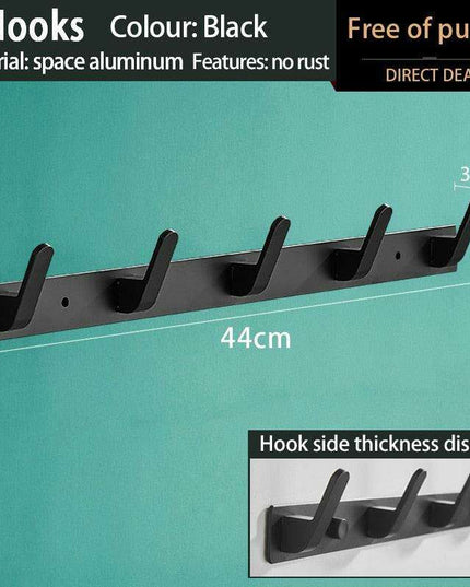 Space-Saving Aluminum Hook Organizer: Efficient and Stylish Storage for Any Room