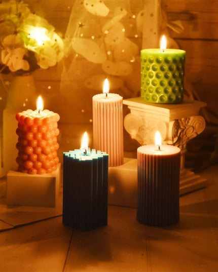 Candle Crafting Masterpiece: Roman-Style Silicone Mold Set for Creative Artistry