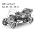 Metal 3D Transport Puzzle Kit: Build Your Own Racing Motorcycle, Truck, and Train Models for Ages 12 and Up