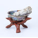 Enchanting Natural Abalone Shell Smudging Kit with Elegant Tripod Stand - 11-13CM