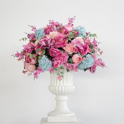 Charming Silk Floral Sphere with Roses and Hydrangeas - Perfect for Special Events and Celebrations