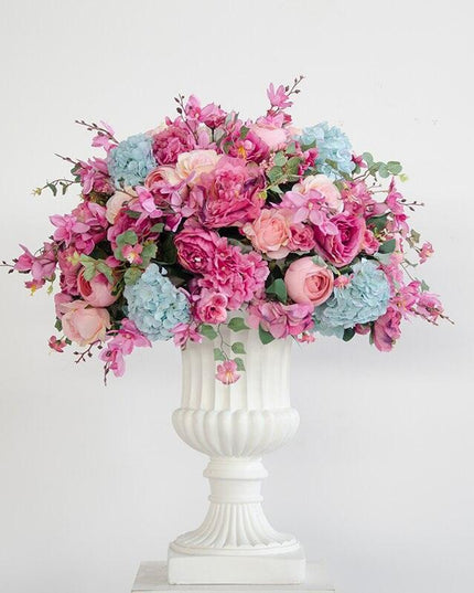 Charming Silk Floral Sphere with Roses and Hydrangeas - Perfect for Special Events and Celebrations