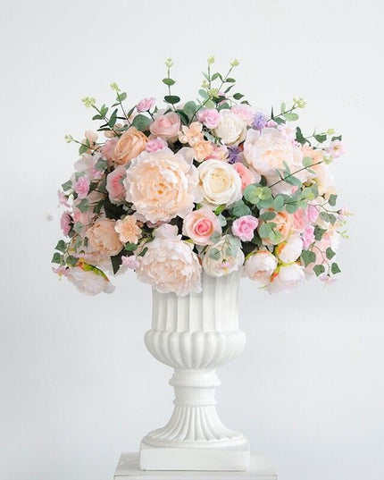 Charming Silk Floral Sphere with Roses and Hydrangeas - Perfect for Special Events and Celebrations