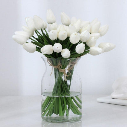 Exquisite Elegance: 10PCS Premium Artificial Tulip Flower Set