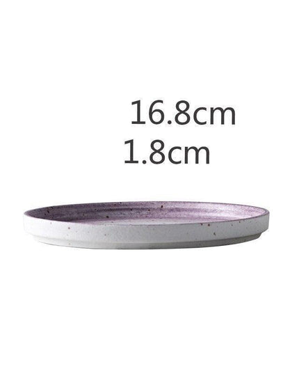 Elegant Purple Rhyme Stoneware Dining Set for a Chic Table Experience