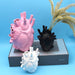 Heartfelt Resin Vase: Unique Anatomical Heart Design