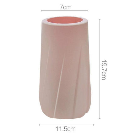 Nordic Elegance: Premium White Plastic Vase for Stylish Home Decor