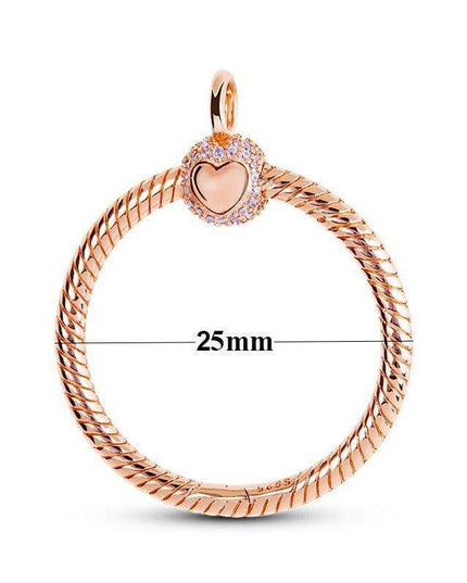 Elegant Customizable 925 Silver O Pendant Necklace for Women - Essential Minimalist Accessory