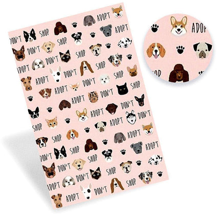 Artistic Faux Leather Crafting Sheets with Playful Pet Patterns - DIY Creative Kit