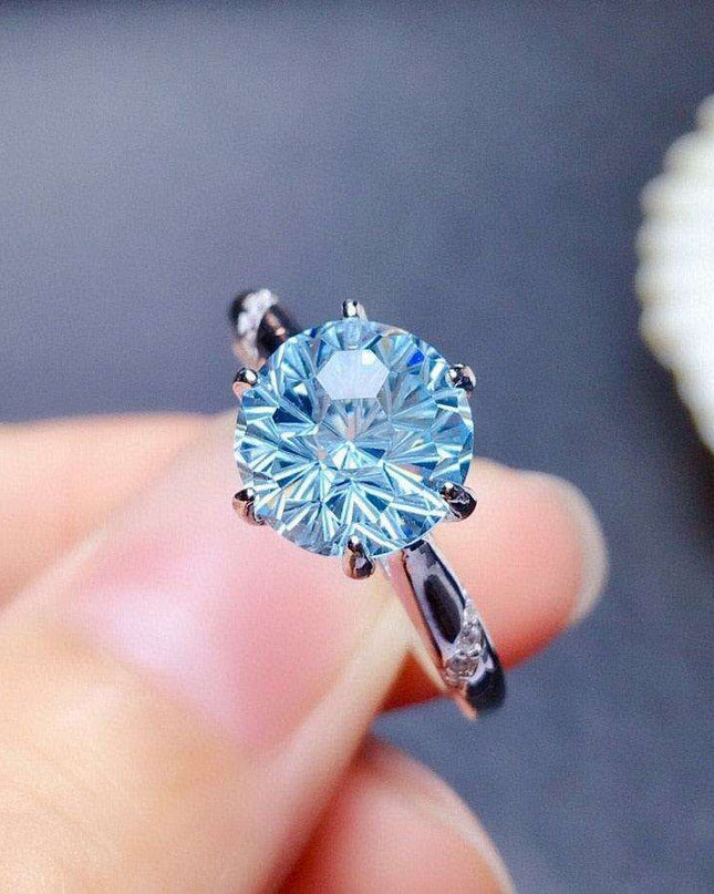 Chrysoprase and Diamond Gothic Statement Ring - Unisex Handcrafted Jewelry