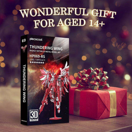 Metallic Thunder Wing 3D Puzzle Kit - Creative DIY Model for Teens and Adults