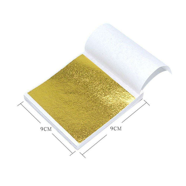 Vibrant 100-Pack Gold and Silver Metallic Foil Craft Paper Sheets