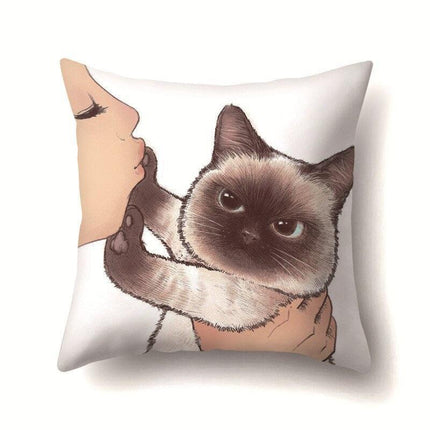 Pawsitively Adorable Cat Lover's Pillowcase