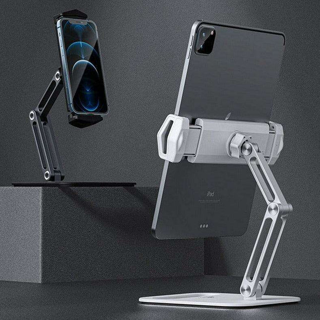 Versatile 360° Rotating Aluminum Stand for Tablets and Phones