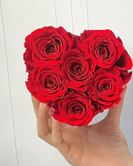 Eternal Romance Rose - Heart-Shaped Forever Floral Display