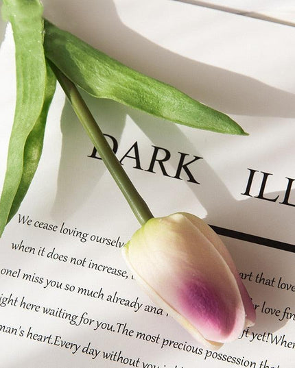 Lifelike 31-Piece Artificial Tulip Arrangement - Colorful Floral Centerpiece