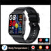 Health Monitoring Smartwatch with Blood Glucose and ECG - Waterproof Fitness Tracker for Men and Women