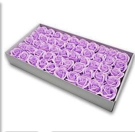 Blossoming Rose Soap Flower Collection - 50 Piece Set for Elegant Decor and Special Occasions