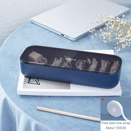 Retro Chic Cable Management Solution for an Organized Workspace