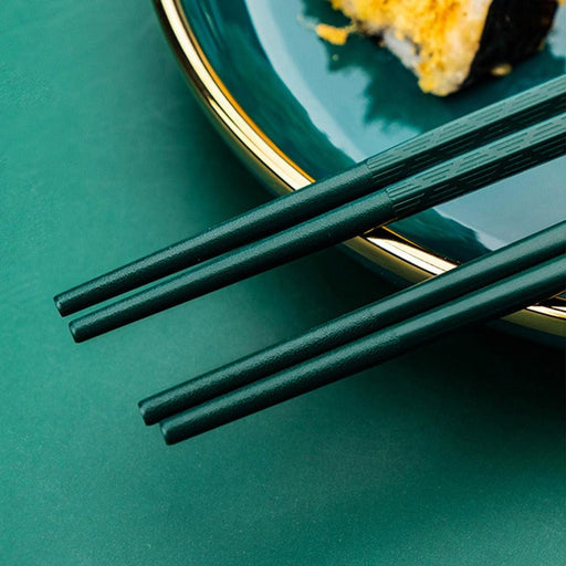 Elegant Japanese Chopsticks Set - 5 Pairs with Non-Slip Grip