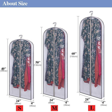 5-Piece 3D Clothing Protection Set - The Ultimate Solution for Wrinkle-Free Wardrobe Organization