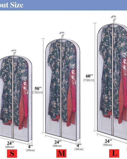 5-Piece 3D Clothing Protection Set - The Ultimate Solution for Wrinkle-Free Wardrobe Organization