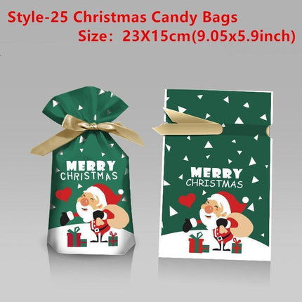 Santa's Festive Treats Gift Bag Set - 5-Piece Collection