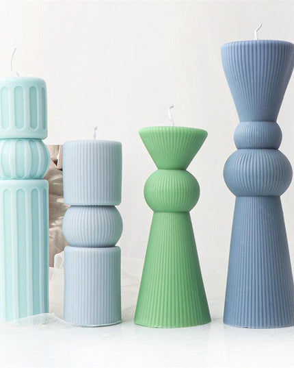 Chic Striped Geometry Silicone Mold for Elegant Crafting