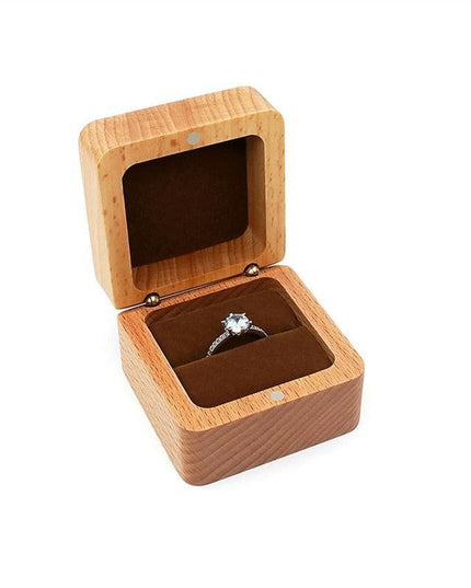 Vintage-Inspired Travel Jewelry Box with Ring Holder - Elegant Storage for Special Occasions